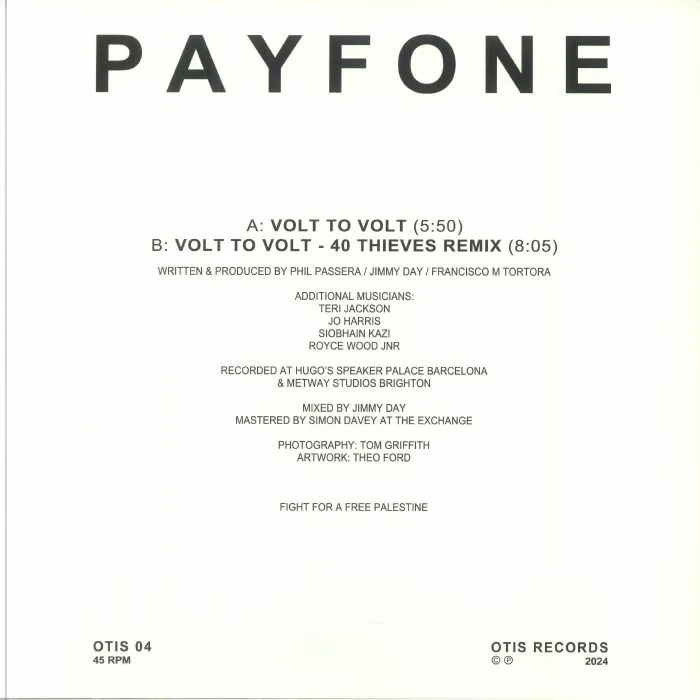 Обратная сторона обложки — PAYFONE — Volt To Volt