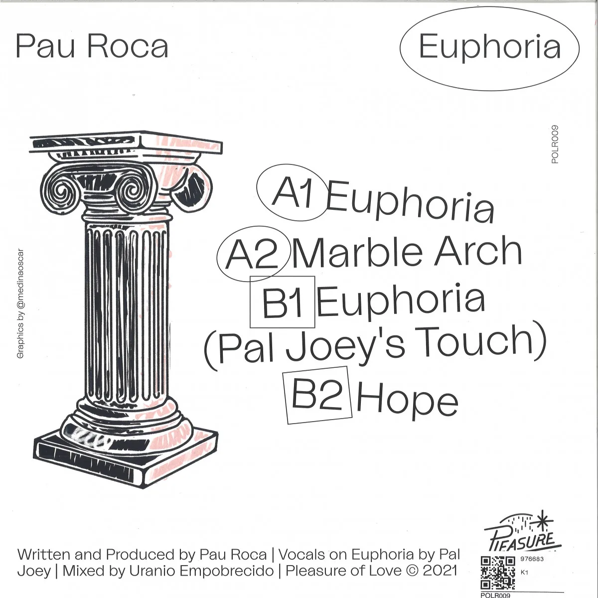Back cover — Pau Roca — Euphoria EP