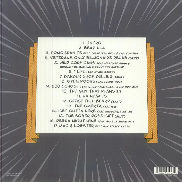Back cover — RAEKWON — Emperor's New Clothes (Marvel Comic Edition)