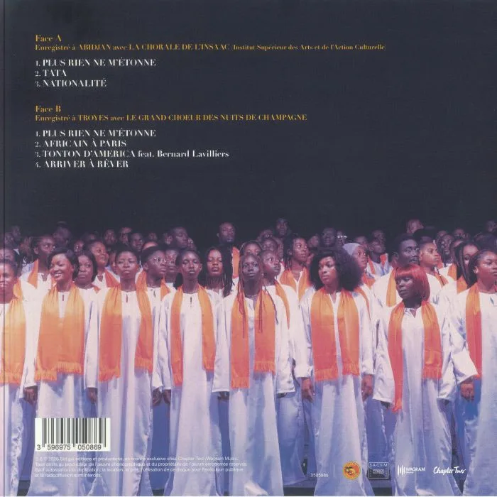 Back cover — Tiken Jah FAKOLY / LA CHORALE DE L'INSAAC / LE GRAND CHOEUR DES NUITS DE CHAMPANGE — Chorales
