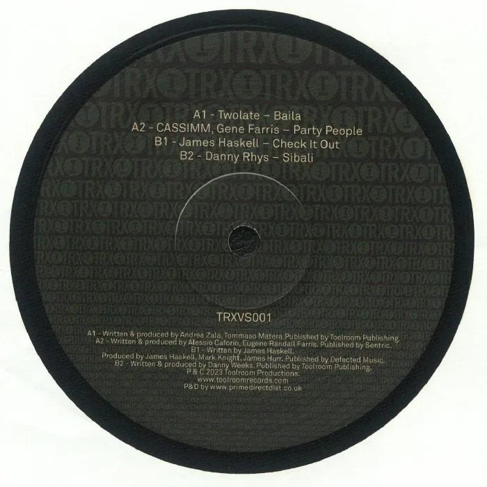Обратная сторона обложки — Various — Toolroom Trax Sampler Vol. 1
