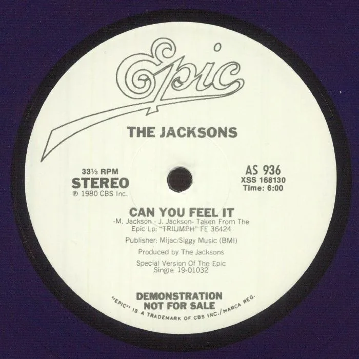 Back cover — The JACKSONS — Can You Feel It (reissue)