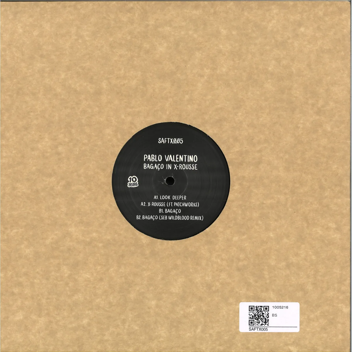 Back cover — Pablo Valentino — Bagaço In X-Rousse