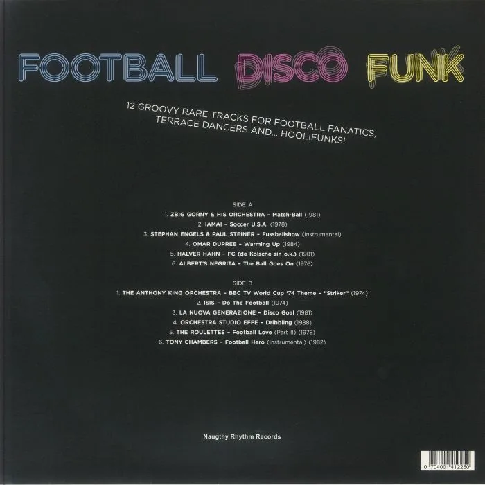 Обратная сторона обложки — VARIOUS — Football Disco Funk