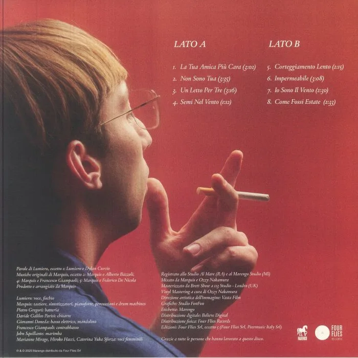 Back cover — LUMIERO — Il Primo Grande Disco Di Lumiero