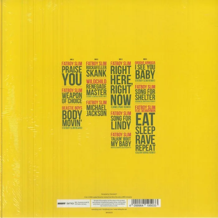 Обратная сторона обложки — FATBOY SLIM — The Best Of Fatboy Slim