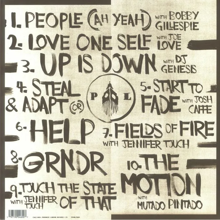 Back cover — PARANOID LONDON — Arseholes Liars & Electronic Pioneers
