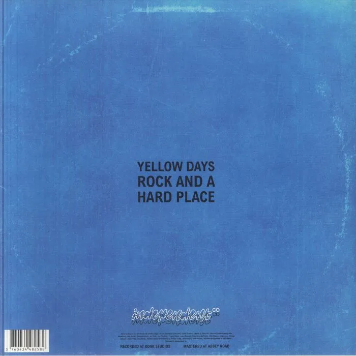 Back cover — YELLOW DAYS — Rock & A Hard Place