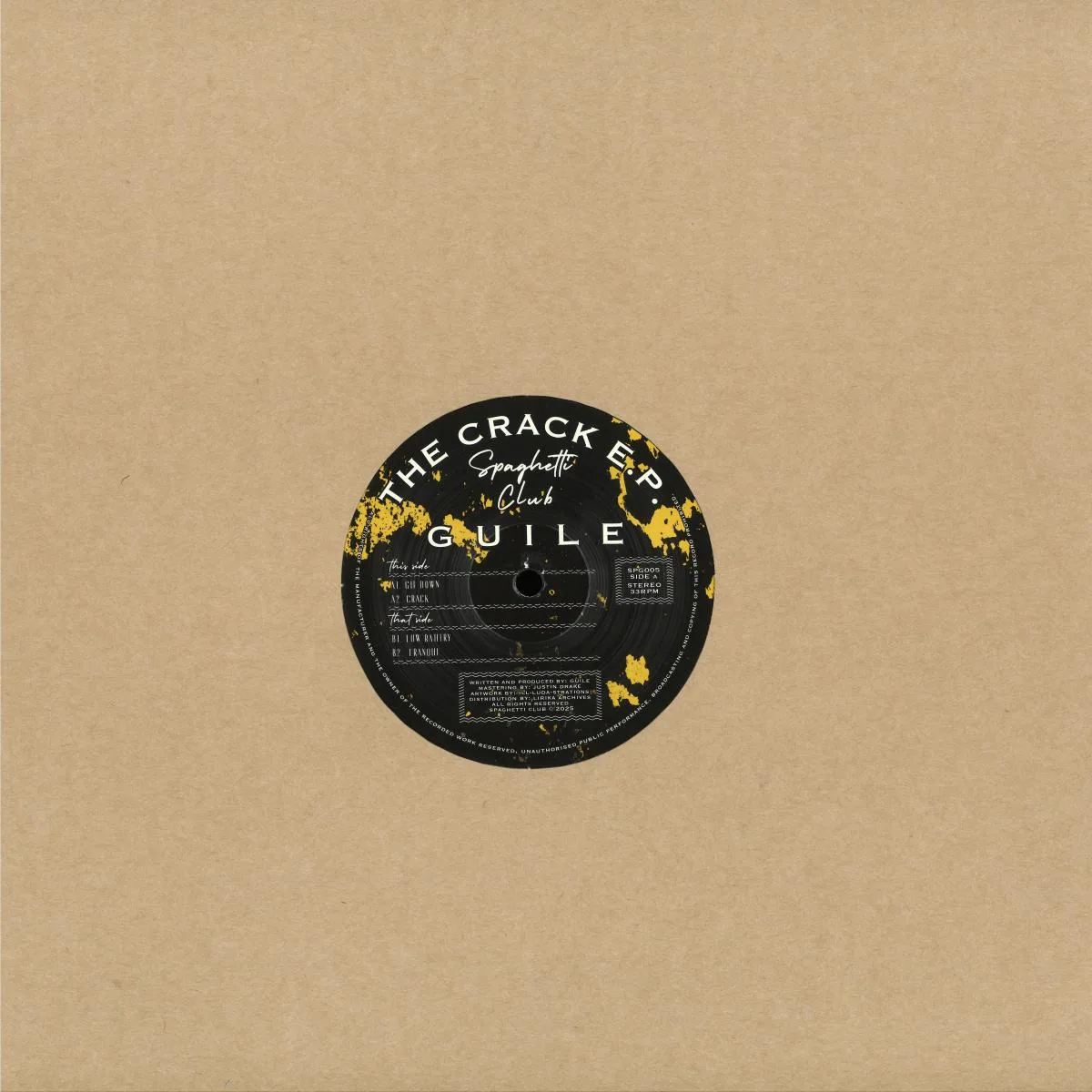 Back cover — Guile — The Crack E.P.