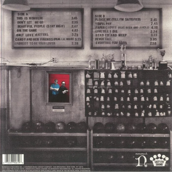Back cover — The BLACK KEYS — Ohio Players