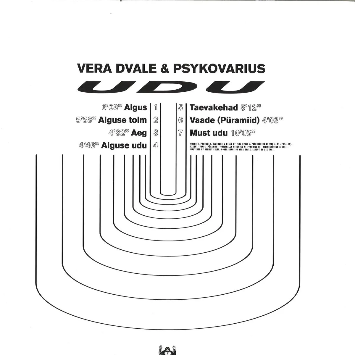 Back cover — Vera Dvale & Psykovarius — Udu