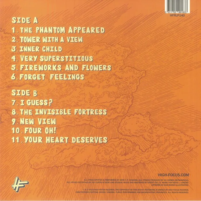 Back cover — VERB T / VIC GRIME — The Tower Where The Phantom Lives