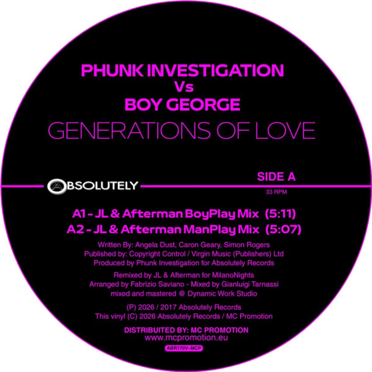 Phunk Investigation vs Boy George — Generations Of Love
