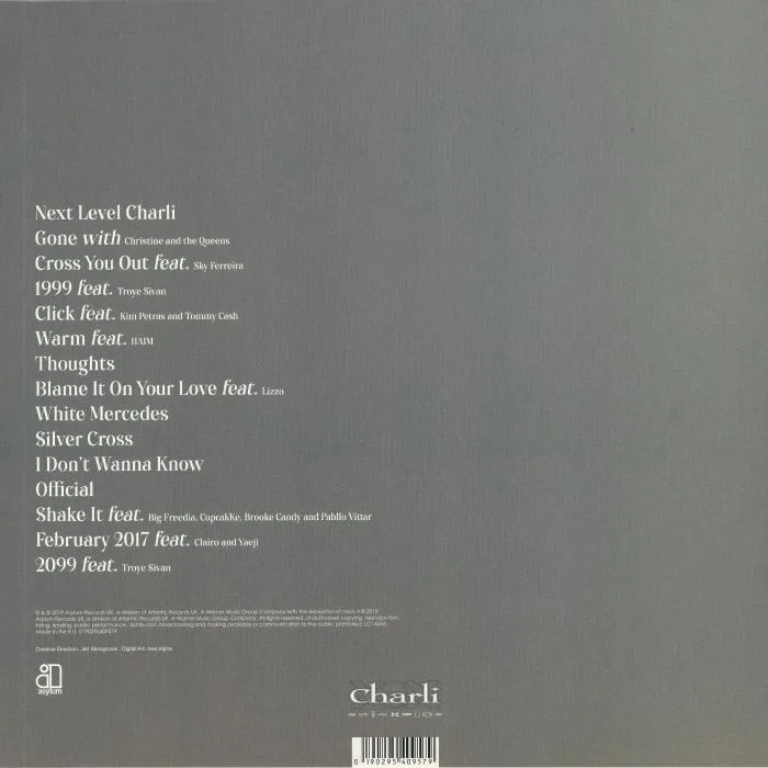 Back cover — CHARLI XCX — Charli