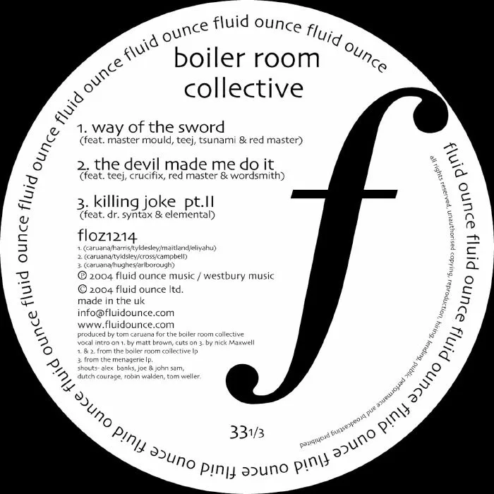 BOILER ROOM COLLECTIVE — Way Of The Sword