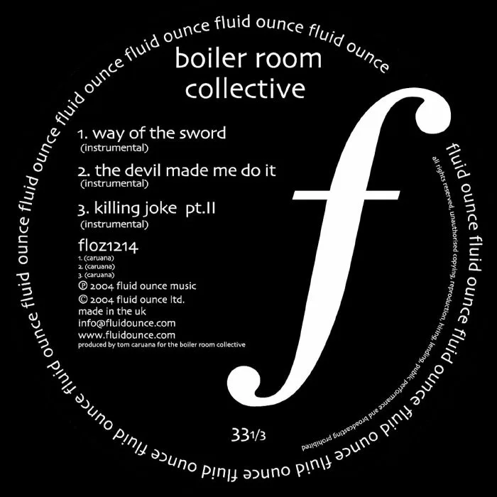 Обратная сторона обложки — BOILER ROOM COLLECTIVE — Way Of The Sword