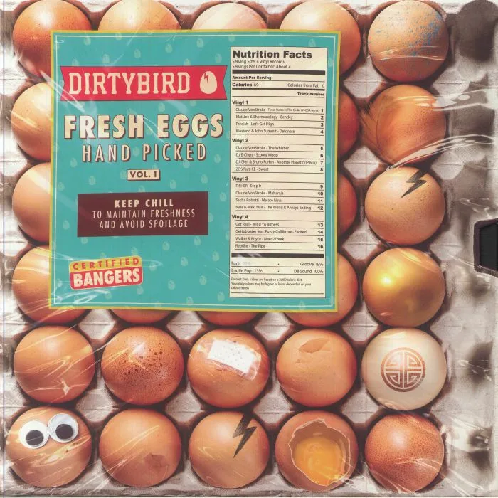 Лицевая сторона обложки — VARIOUS — Dirtybird Fresh Eggs Hand Picked Vol 1
