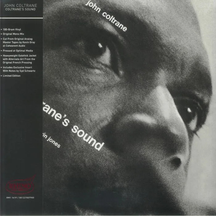 Лицевая сторона обложки — John COLTRANE — Coltrane's Sound (mono) (Rhino High Fidelity Edition)