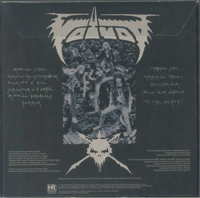 Обратная сторона обложки — VOIVOD — Rrroooaaarrr (remastered)