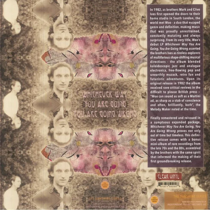 Back cover — WOO — Whichever Way You Are Going You Are Going Wrong (remastered)