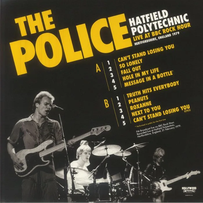 Обратная сторона обложки — The POLICE — Hatfield Polytechnic: Live At BBC Rock Hour 1979