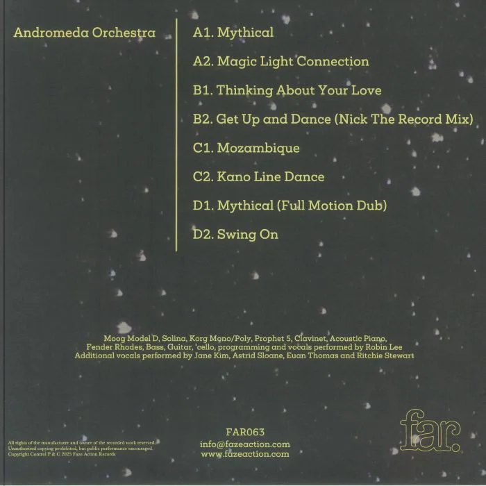 Back cover — ANDROMEDA ORCHESTRA — Andromeda Orchestra (feat Nick The Record mix)