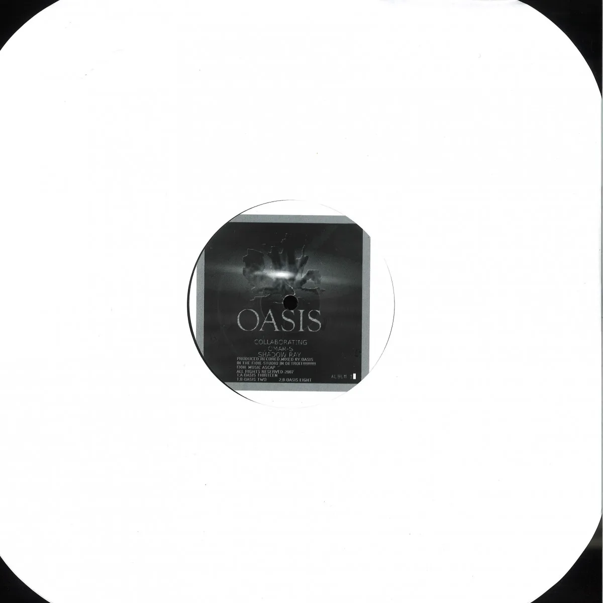 Back cover — Oasis(Omar S&Shadow Ray) — Thirteen / Two / Eight