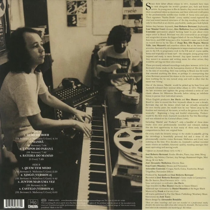 Обратная сторона обложки — AZYMUTH — Demos (1973-75) Volume 2