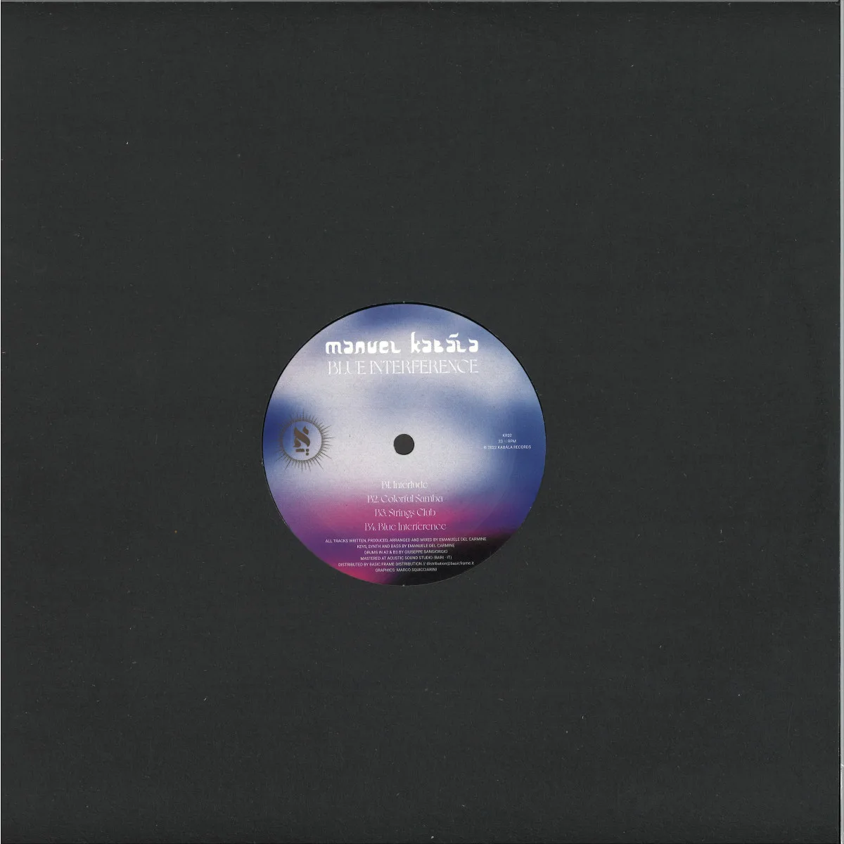 Back cover — Manuel Kabála — Blue Interference