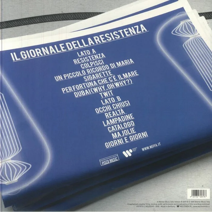 Back cover — NEFFA — Resistenza
