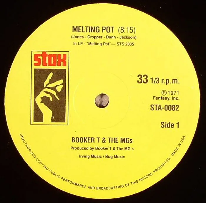 Front cover — BOOKER T & THE MG's / BAR KEYS — Melting Pot