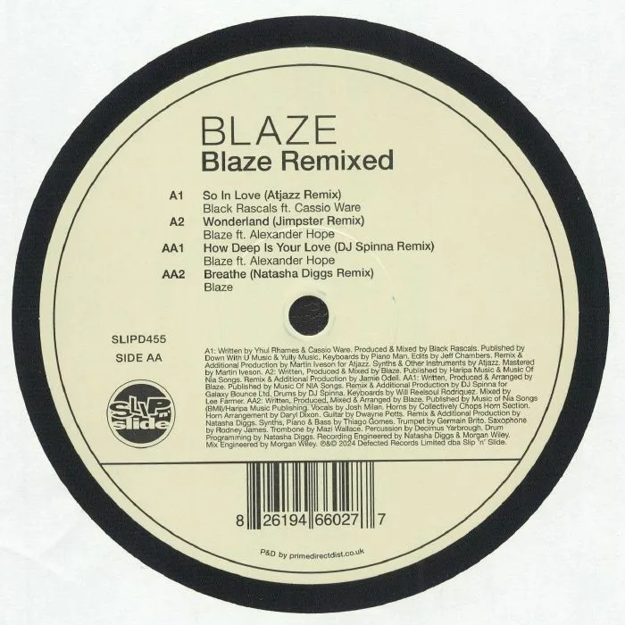 Лицевая сторона обложки — BLAZE — Blaze Remixed