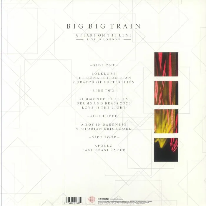 Back cover — BIG BIG TRAIN — A Flare On The Lens: Live In London
