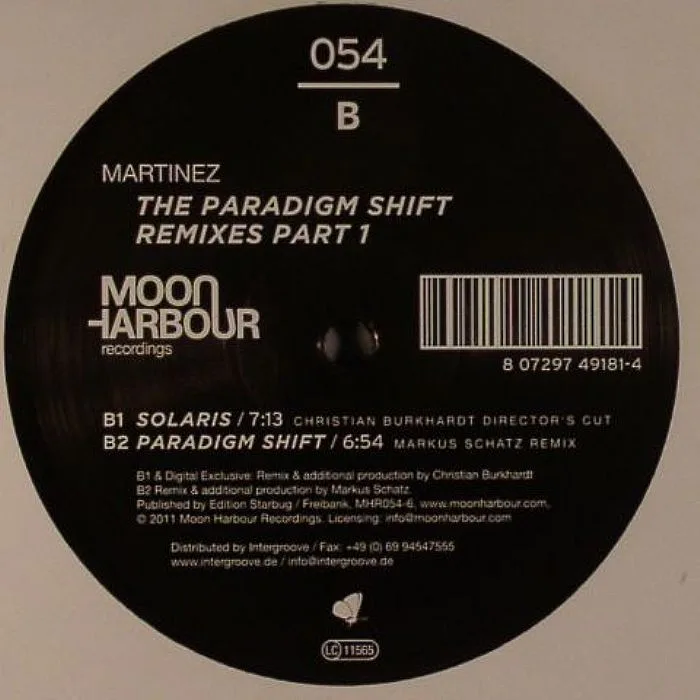 Обратная сторона обложки — MARTINEZ — The Paradigm Shift Remixes Part 1