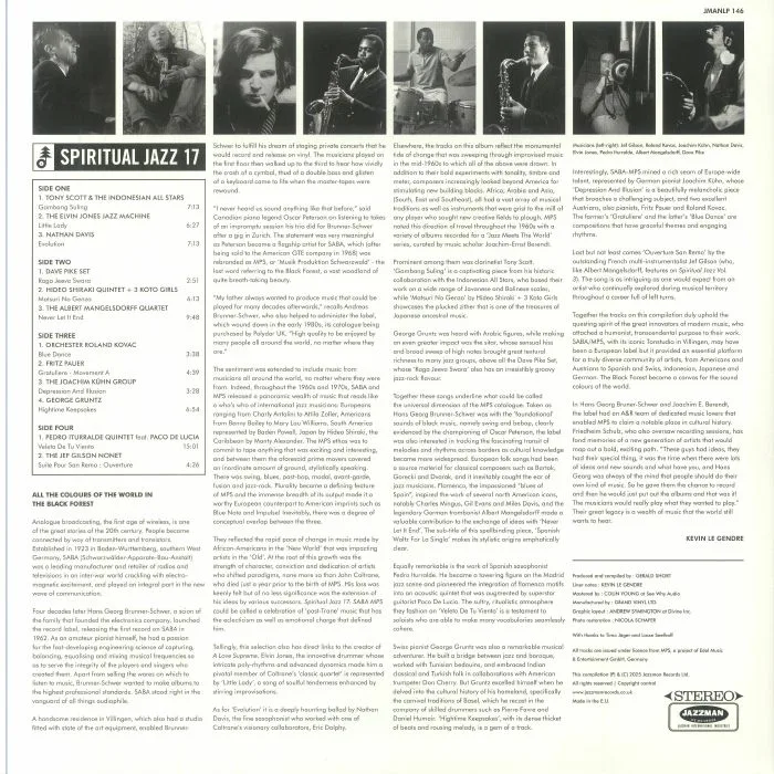 Обратная сторона обложки — VARIOUS — Spiritual Jazz 17: Esoteric Modal & Progressive Jazz From The SABA & MPS Labels 1965-78