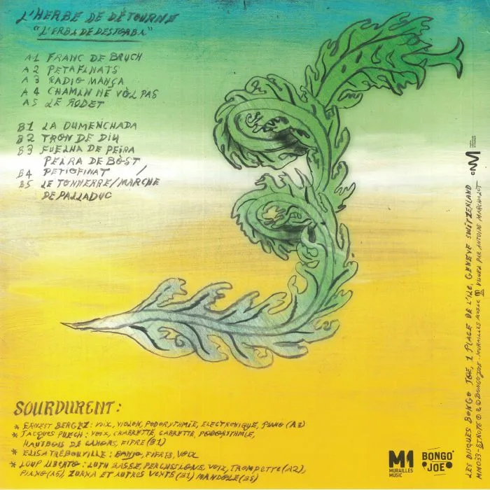 Обратная сторона обложки — SOURDURENT — L'herbe De Detourne