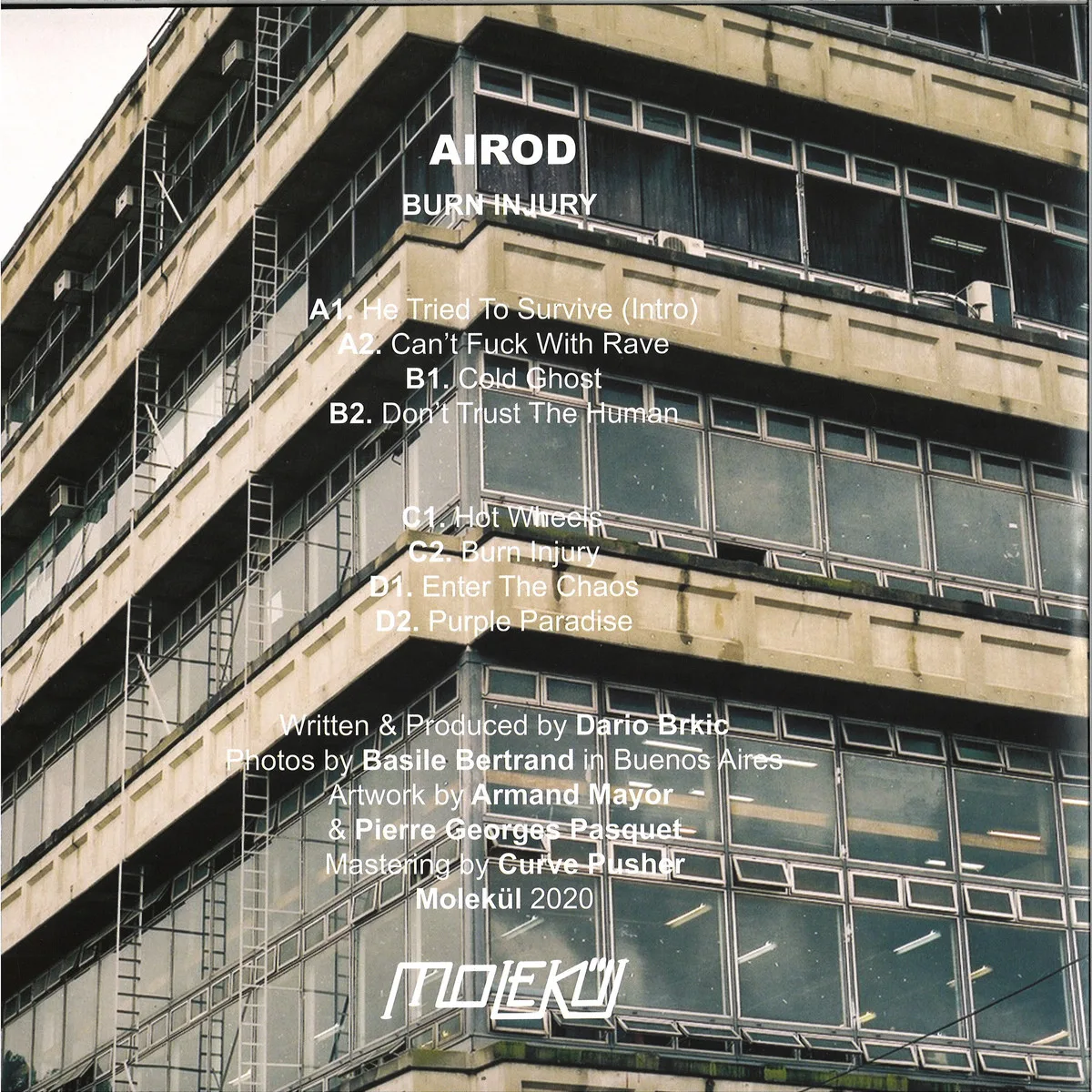 Обратная сторона обложки — Airod — Burn Injury LP 2x12"