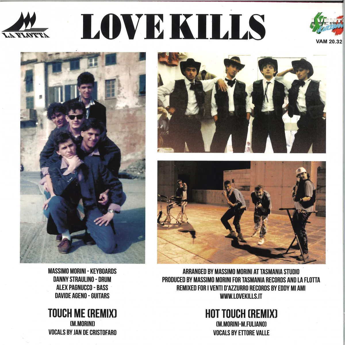 Обратная сторона обложки — Love Kills — Touch Me EP