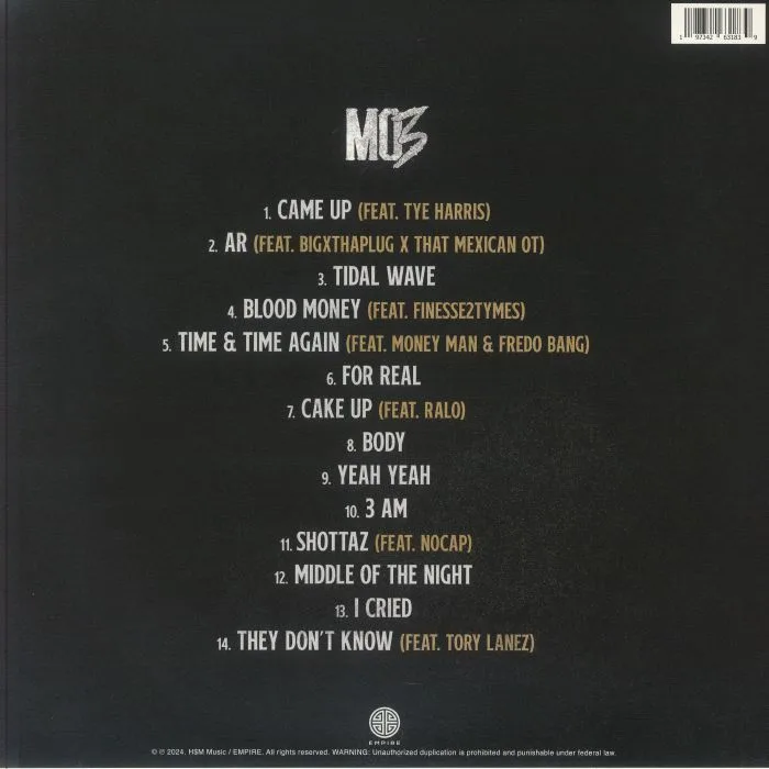Back cover — MO3 — Legend