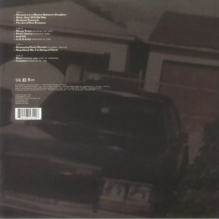 Back cover — Kendrick LAMAR — Good Kid Maad City (10th Anniversary Edition)