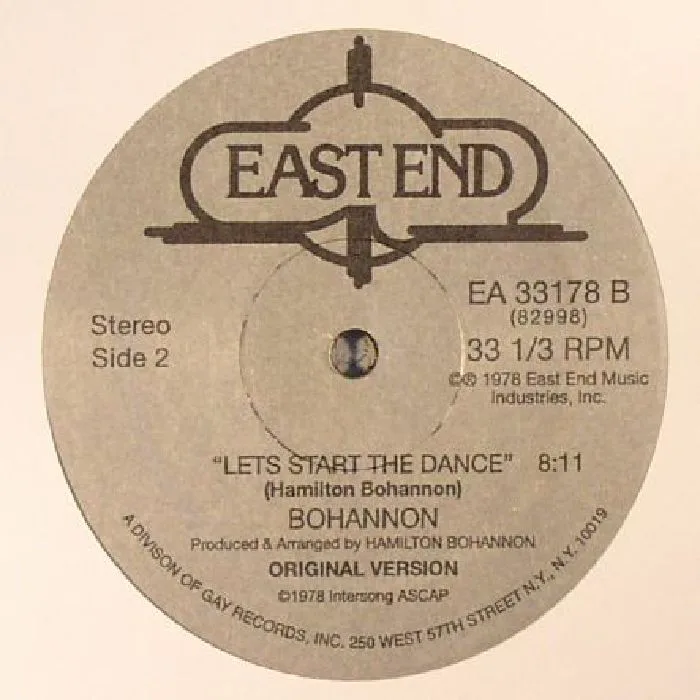 Обратная сторона обложки — BOHANNON — Let's Start The Dance