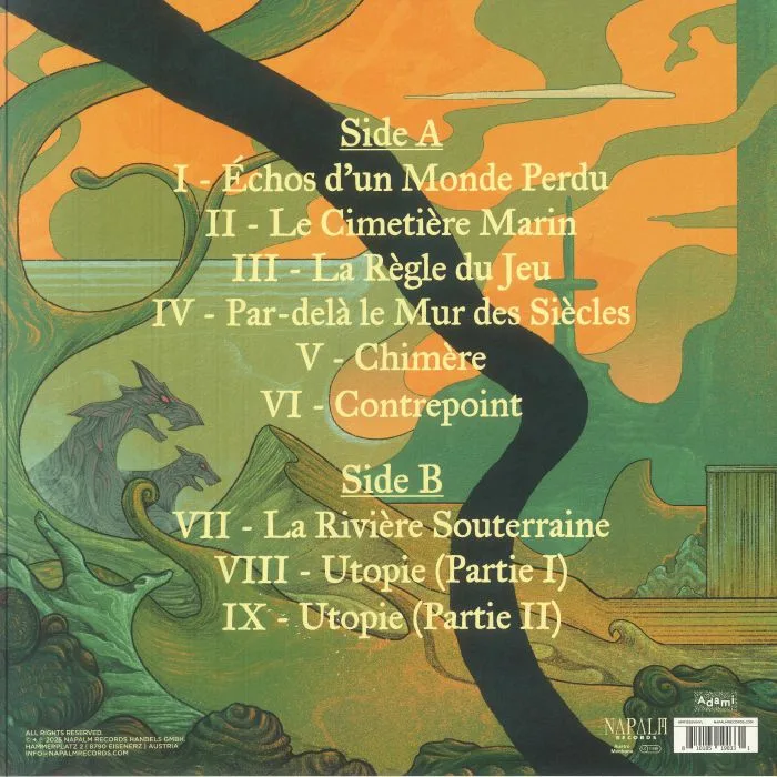 Back cover — AEPHANEMER — Utopie