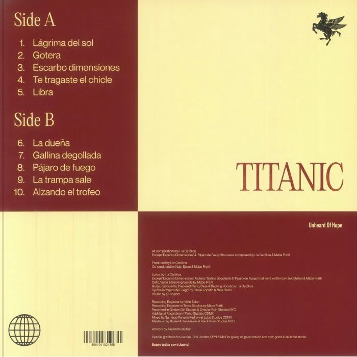 Обратная сторона обложки — TITANIC — Hagen