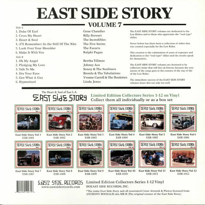 Back cover — VARIOUS — East Side Story Volume 7