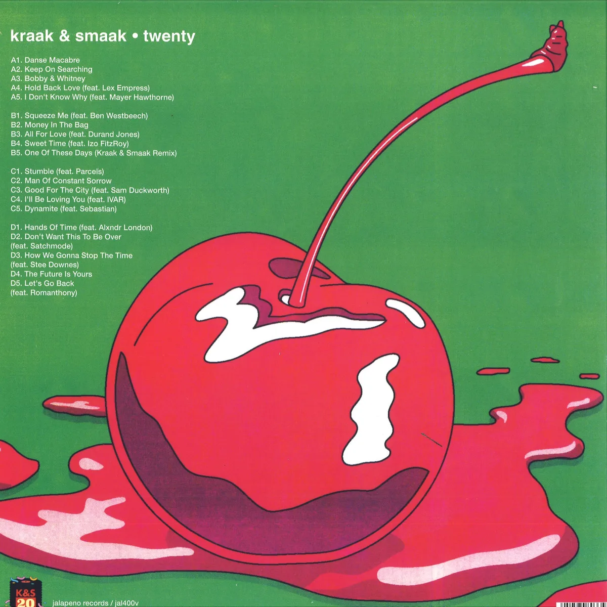 Обратная сторона обложки — Kraak&Smaak — Twenty LP 2x12"
