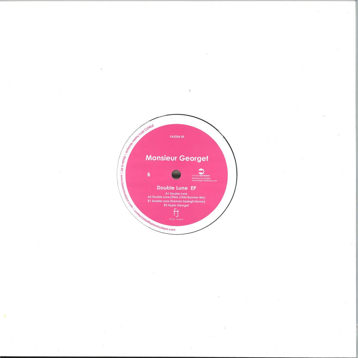 Back cover — Monsieur Georget — Double Lune EP