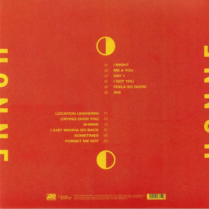 Обратная сторона обложки — HONNE — Love Me / Love Me Not