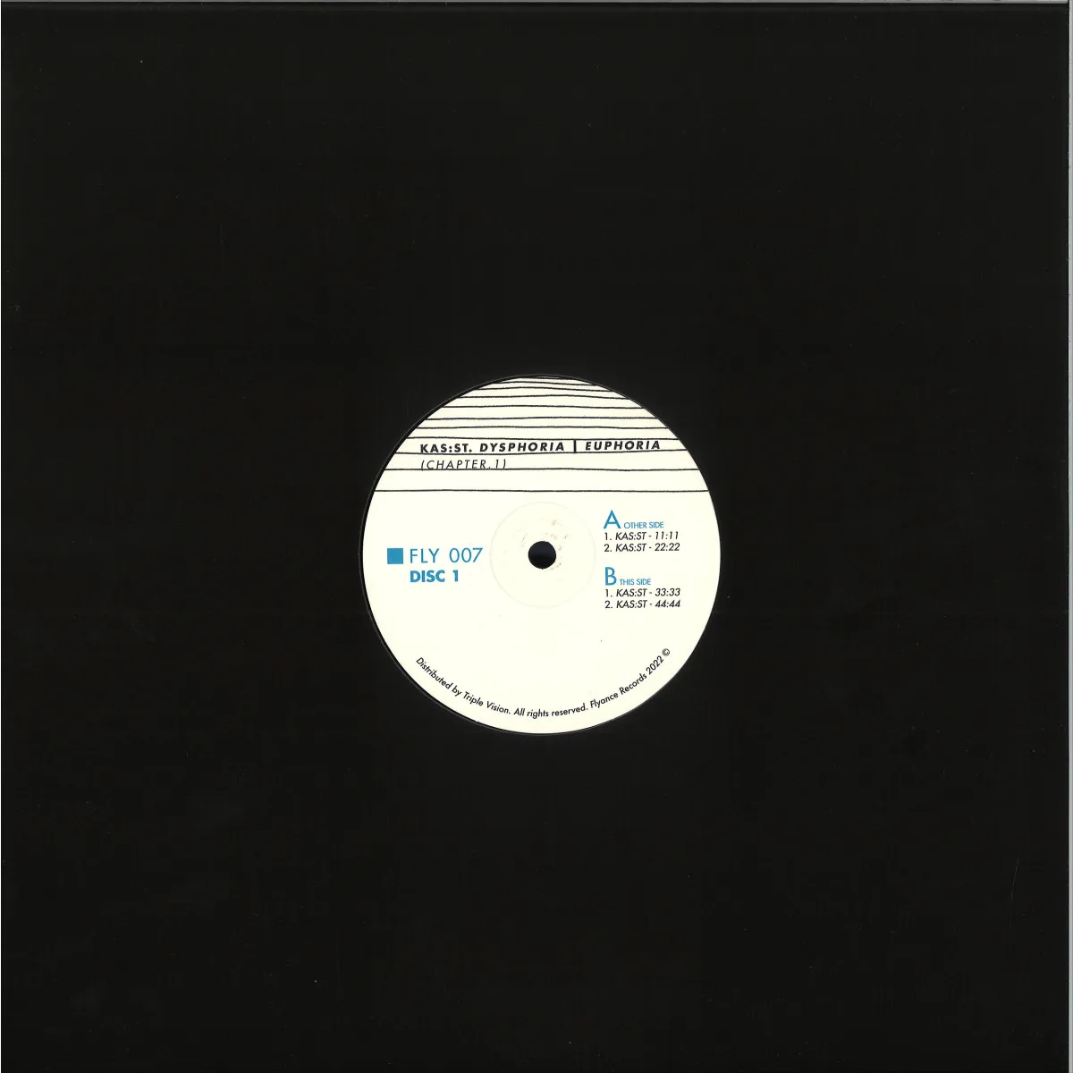 Back cover — Kas:st — Dysphoria I Euphoria (chapter 1) LP 2x12"