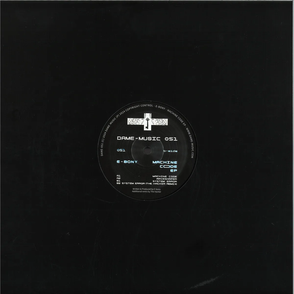 Back cover — E-Bony — Machine Code EP