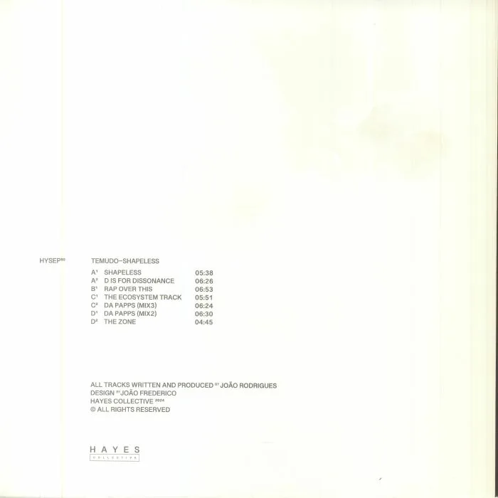 Back cover — TEMUDO — Shapeless